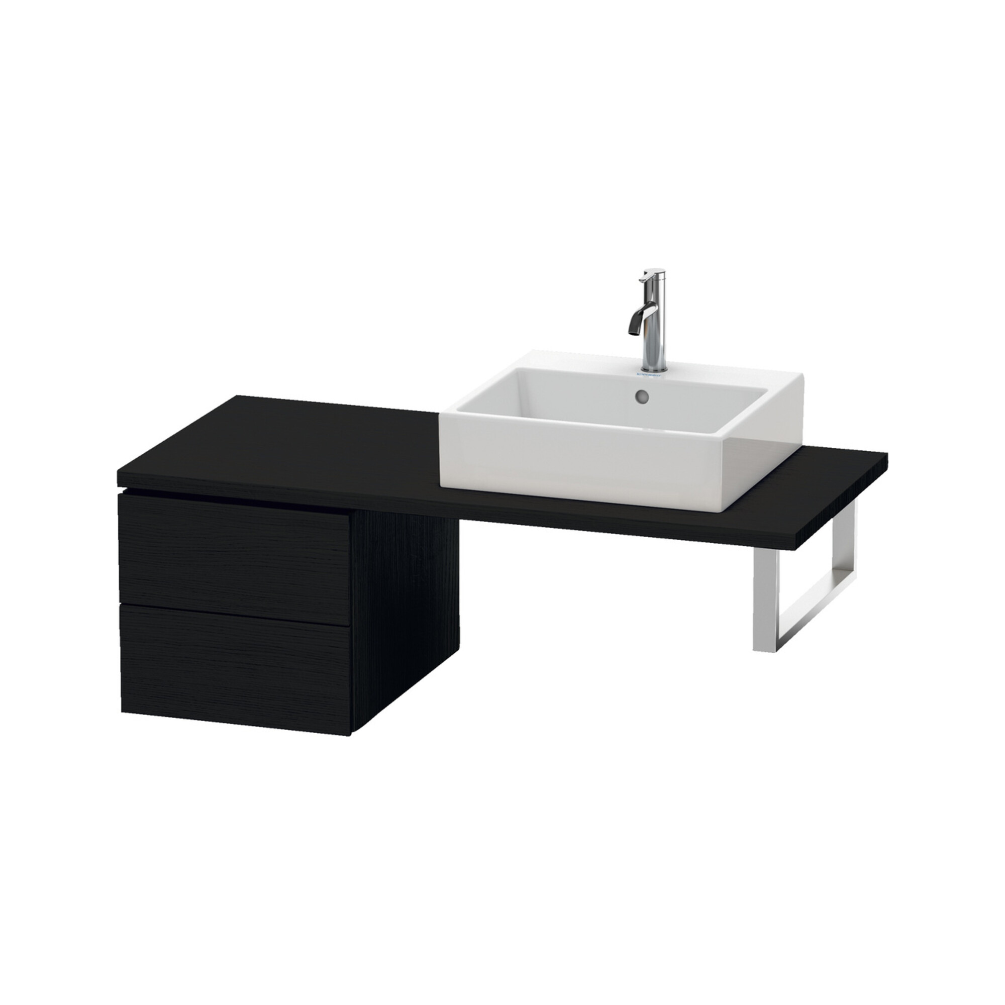 Duravit Unterschrank L-Cube 42x54,7cm, Ei sw, f Kons, 2 Schubkästen