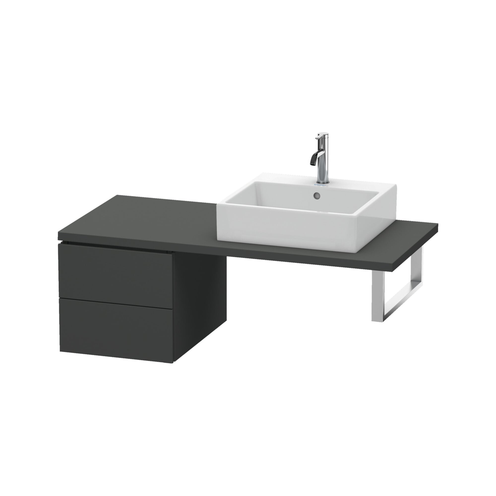 Duravit Unterschrank L-Cube 42x54,7cm, graph ma, f Kons, 2 Schub.