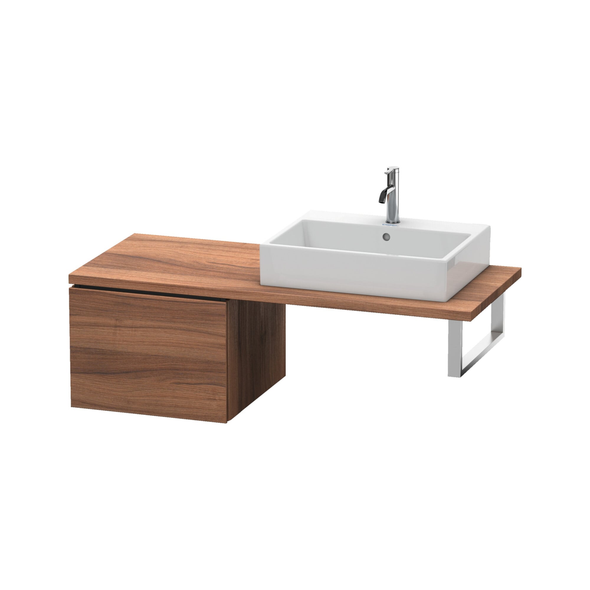 Duravit Unterschrank L-Cube 52x54,7cm, Nussb Nat, f Kons, 1 Auszug