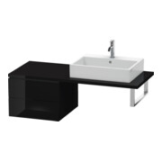 Duravit Unterschrank L-Cube 52x54,7cm, sw hgl, f Kons, 2 Schubkästen