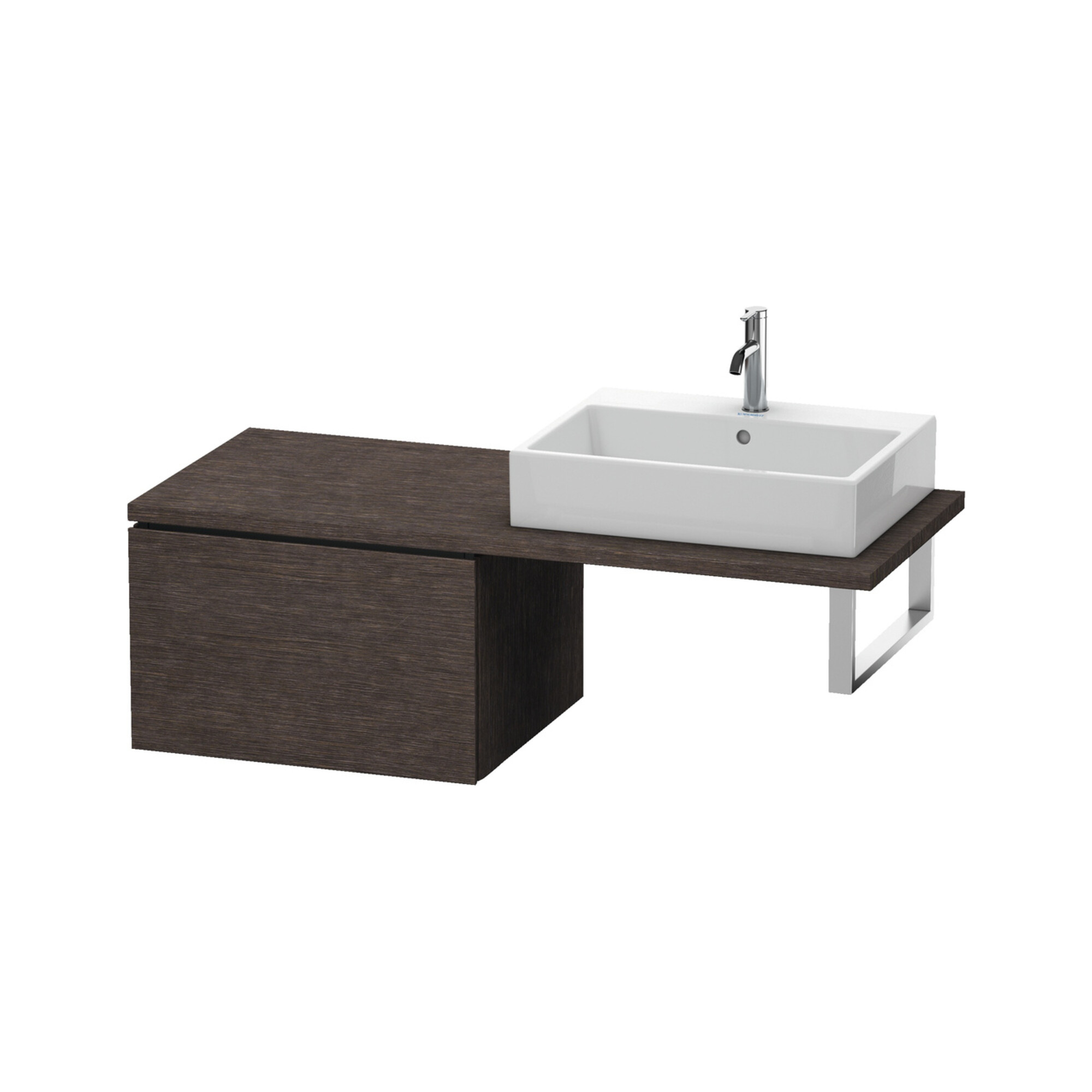 Duravit Unterschrank L-Cube 62x54,7cm, Ei dkl. geb., f Kons, 1 Ausz.