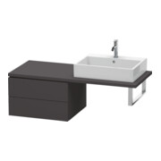 Duravit Unterschrank L-Cube 62x54,7cm, graph matt, f Kons, 2 Schub.