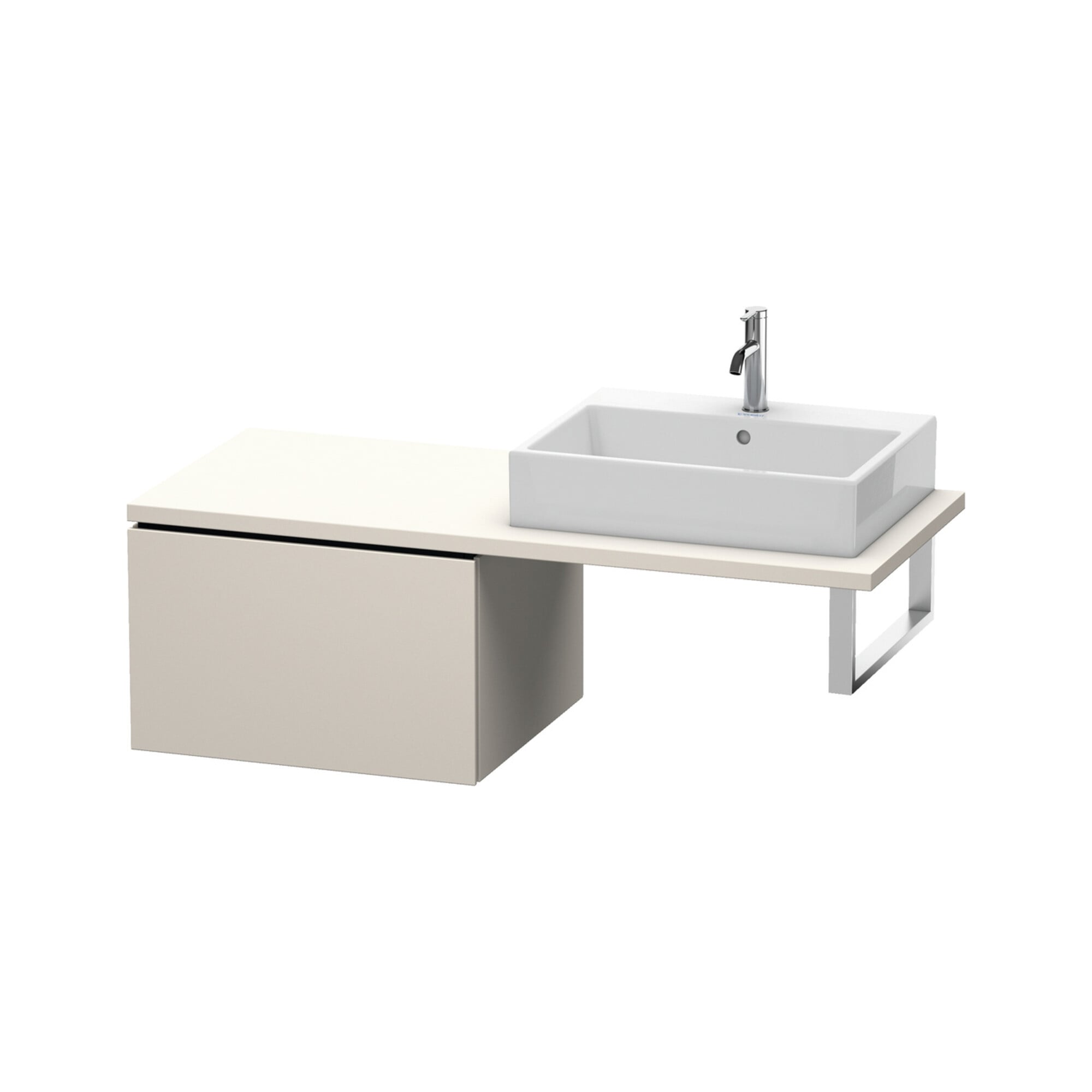 Duravit Unterschrank L-Cube 62x54,7cm, Tau matt, f Konsole, 1 Auszug