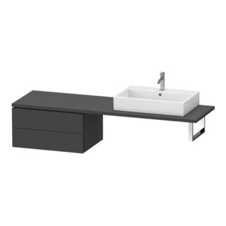 Duravit Unterschrank L-Cube 72x54,7cm, graph ma, f Kons, 2 Schub.