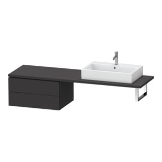 Duravit Unterschrank L-Cube 72x54,7cm, graph matt, f Kons, 2 Schub.
