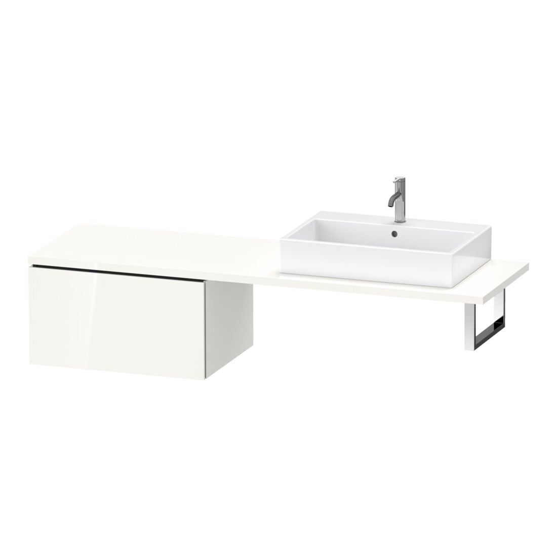 Duravit Unterschrank L-Cube 72x54,7cm, leinen, für Konsole, 1 Auszug
