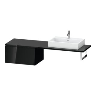 Duravit Unterschrank L-Cube 72x54,7cm, sw hgl, für Konsole, 1 Auszug