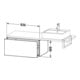 Duravit Unterschrank L-Cube 82x54,7cm, betongr ma, f Kons, 1 Auszug