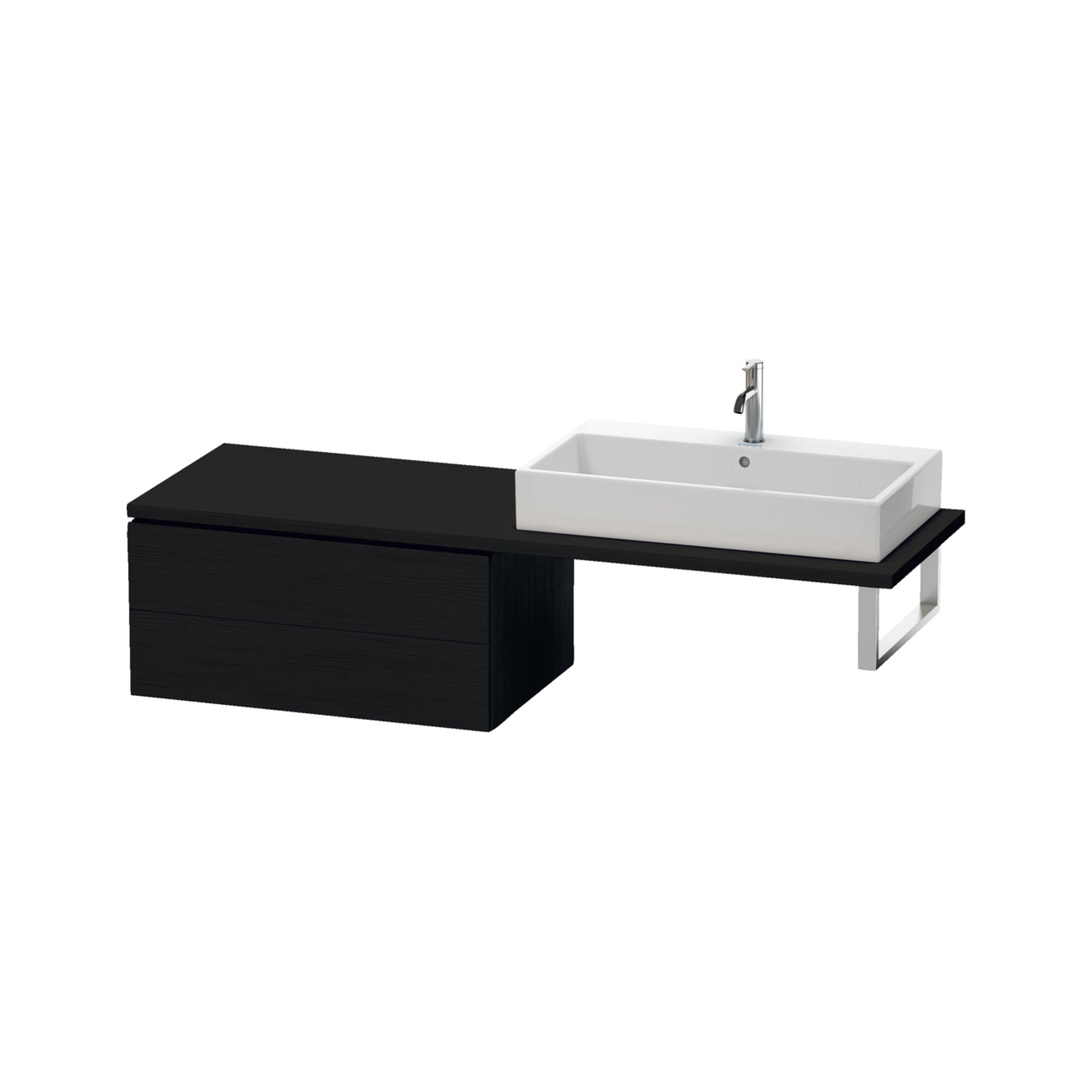 Duravit Unterschrank L-Cube 82x54,7cm, Ei sw, f Kons, 2 Schubkästen