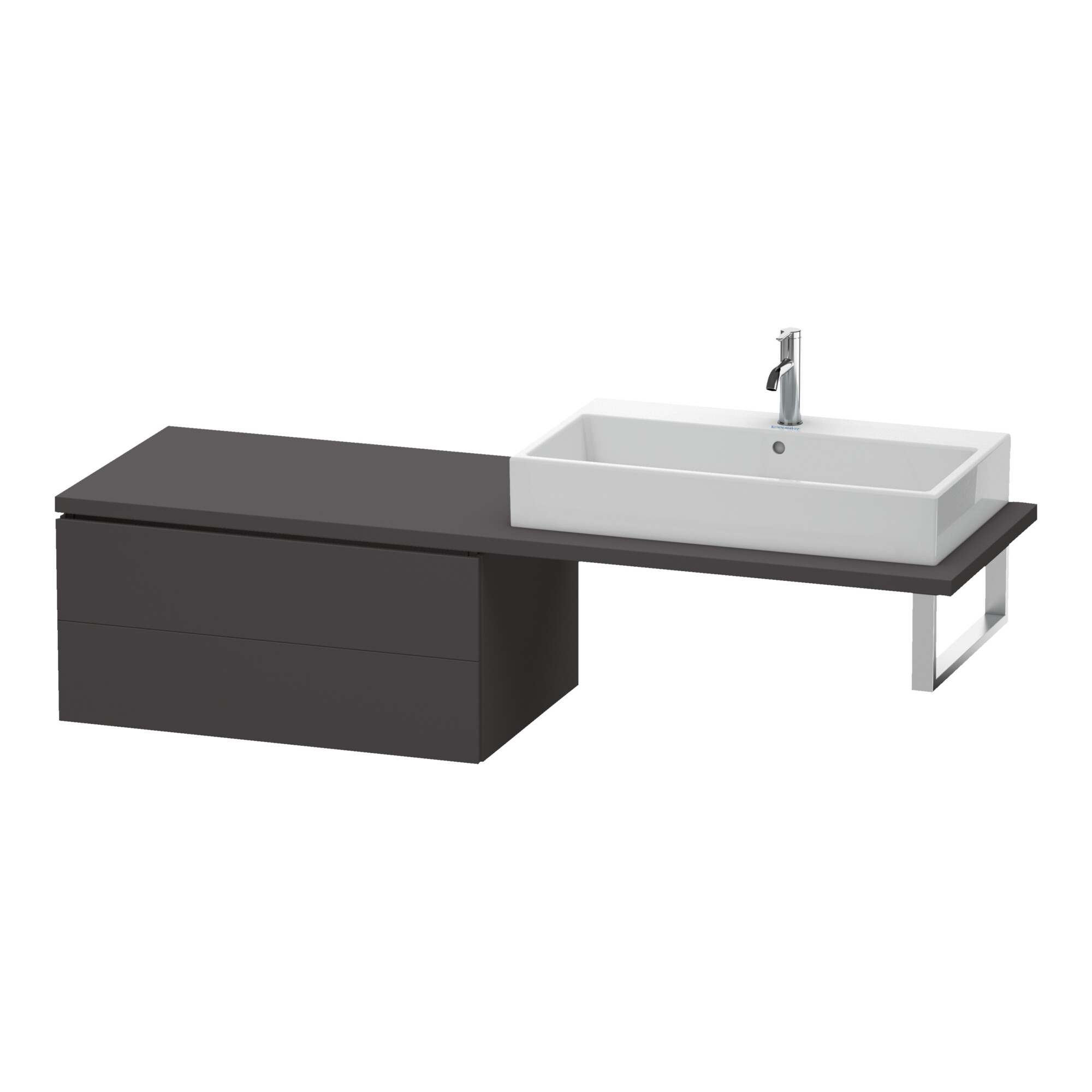 Duravit Unterschrank L-Cube 82x54,7cm, graph matt, f Kons, 2 Schub.