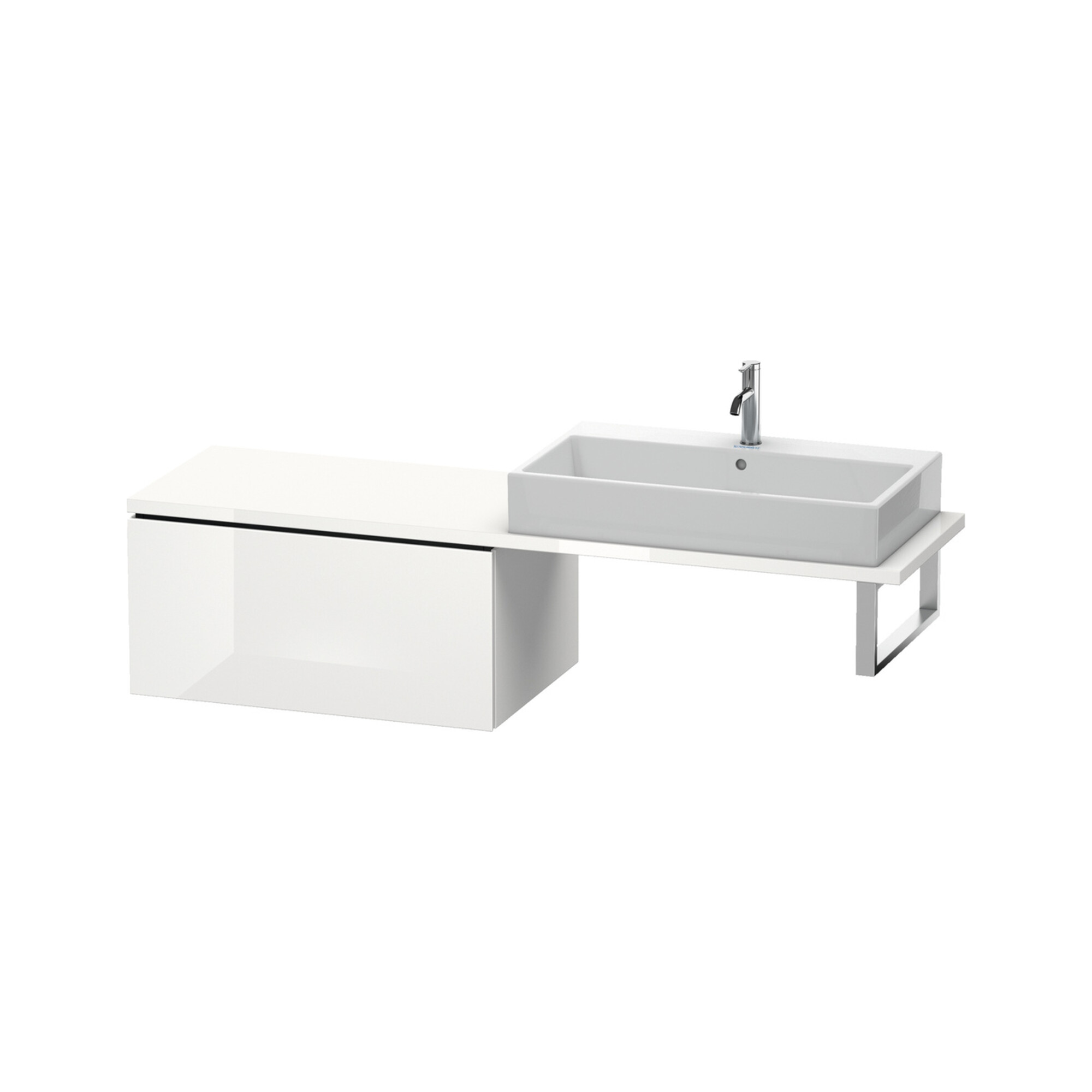 Duravit Unterschrank L-Cube 82x54,7cm, we. hgl, f Konsole, 1 Auszug