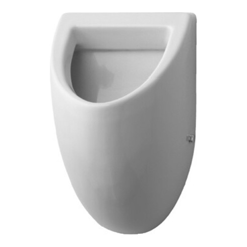 Duravit Urinal FIZZ 305 x 285 mm, Zulauf von hinten, ohne Fliege weiß