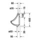 Duravit Urinal NEIßE 290 x 320 mm, für Laschenbefestigung weiß