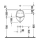 Duravit Urinal NEIßE 290 x 320 mm, für Laschenbefestigung weiß