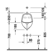 Duravit Urinal NEIßE 290 x 320 mm, für Laschenbefestigung weiß-5