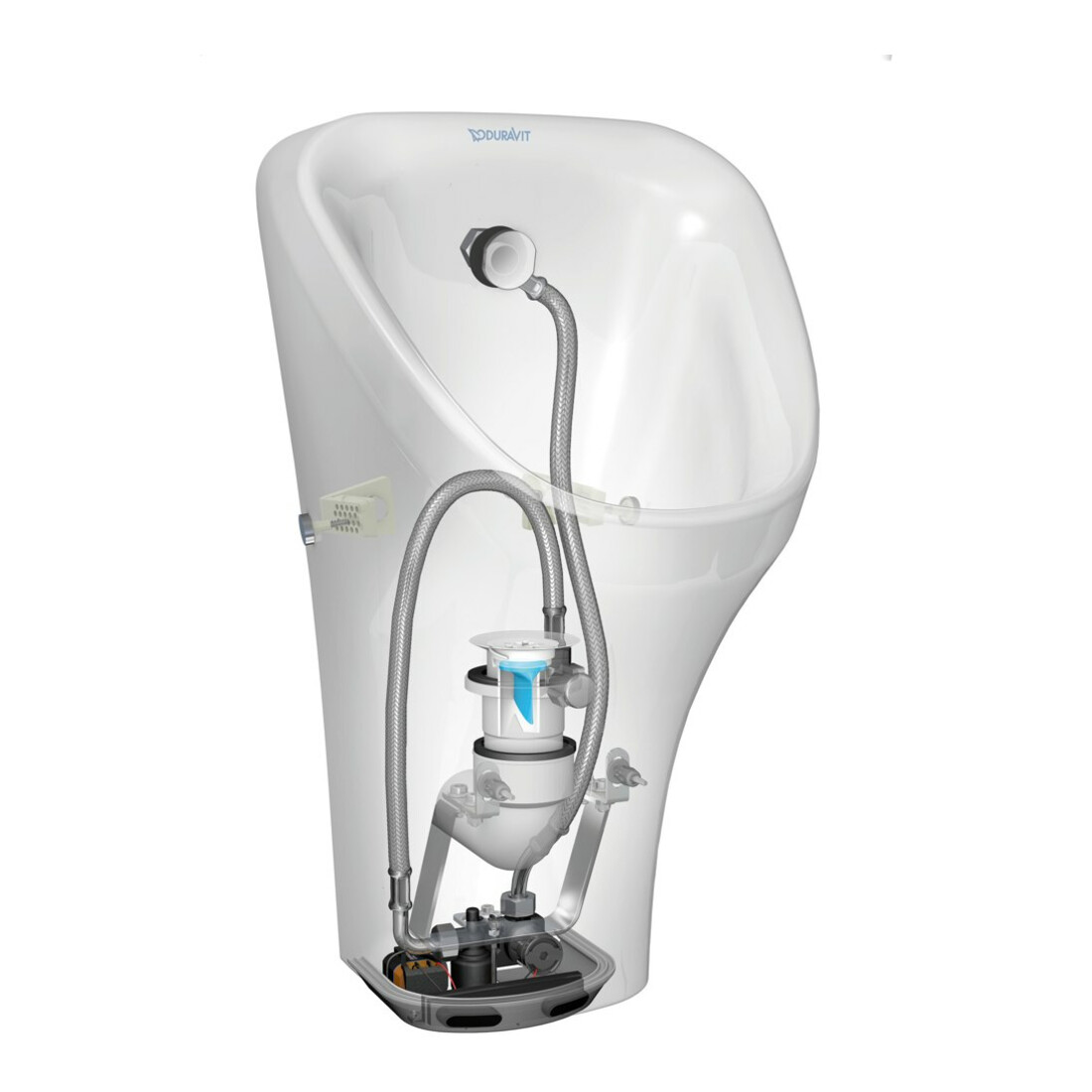 Duravit Urinoir à aspiration électronique DuraStyle 30x34cm, Bat-A, sans rebord, blanc