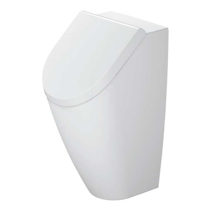 Duravit Urinoir d'aspiration Me by Starck 30x35 cm, évac. H I, sans rebord, avec couvercle, blanc WG