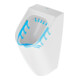 Duravit Urinoir d'aspiration Me by Starck 30x35 cm, évac. H I, sans rebord, avec couvercle, blanc WG