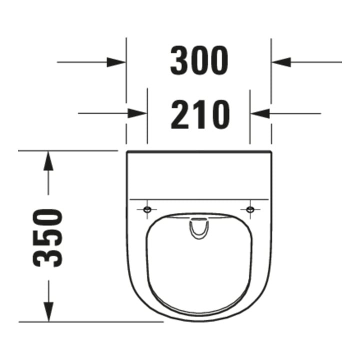 Duravit Urinoir d'aspiration Me by Starck 30x35cm, évac. v h, sans rebord, blanc brillant HG