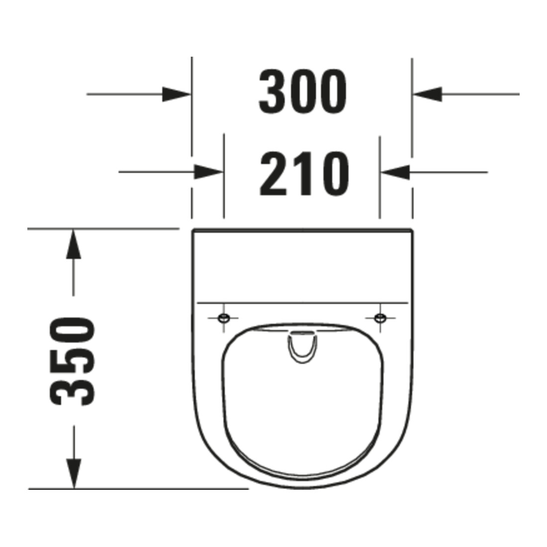 Duravit Urinoir d'aspiration Me by Starck 30x35cm, évac. v h, sans rebord, blanc brillant HG