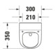 Duravit Urinoir d'aspiration Me by Starck 30x35cm, évac. v h, sans rebord, blanc brillant HG-5