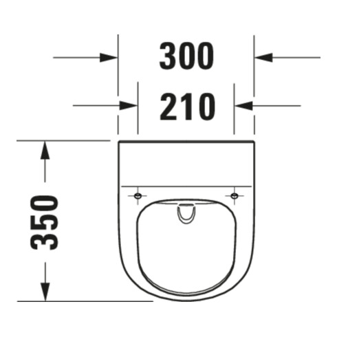 Duravit Urinoir d'aspiration Me by Starck 30x35cm, évac. v h, sans rebord, blanc brillant HG