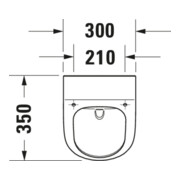 Duravit Urinoir d'aspiration Me by Starck 30x35cm, évac. v h, sans rebord, blanc brillant HG-5