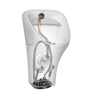 Duravit Urinoir électronique DuraStyle 30x34 cm, entrée haute, Bat-A, sans flotteur, blanc