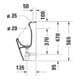 Duravit Urinoir No. 1 30,5x29 cm, alimentation par le haut, sans bride, blanc, sans robinet-2