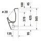 Duravit Urinoir No. 1 30,5x29 cm, entrée haute, sans rebord, blanc, sans chasse