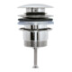 Duravit Valve Push-Open pour lavabo avec trop-plein, acier inoxydable brossé-1