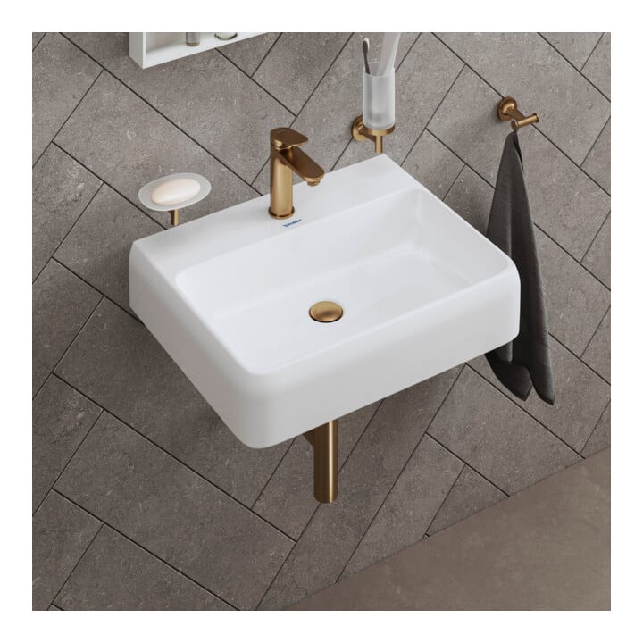 Duravit Valve Push-Open pour WC avec trop-plein, bronze brossé