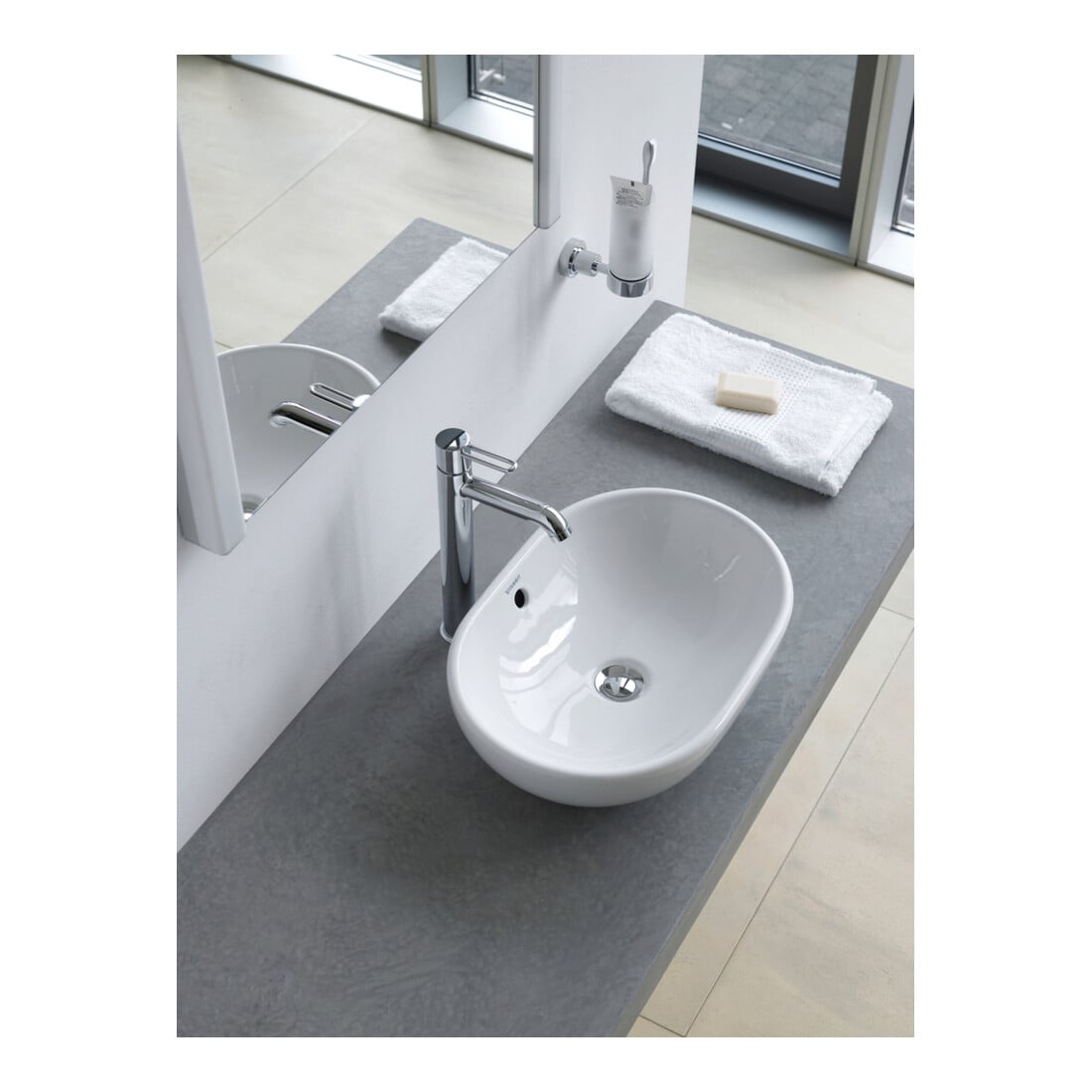 Duravit Vasque à poser 49,5x35 cm, sans trop-plein, blanc