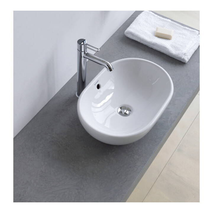 Duravit Vasque à poser 49,5x35 cm, sans trop-plein, blanc