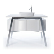 Duravit Vasque à poser Cape Cod 46x46 cm, avec trop-plein, sans robinet, blanc-2