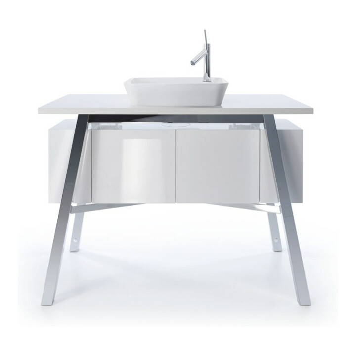 Duravit Vasque à poser Cape Cod 46x46 cm, avec trop-plein, sans robinet, blanc