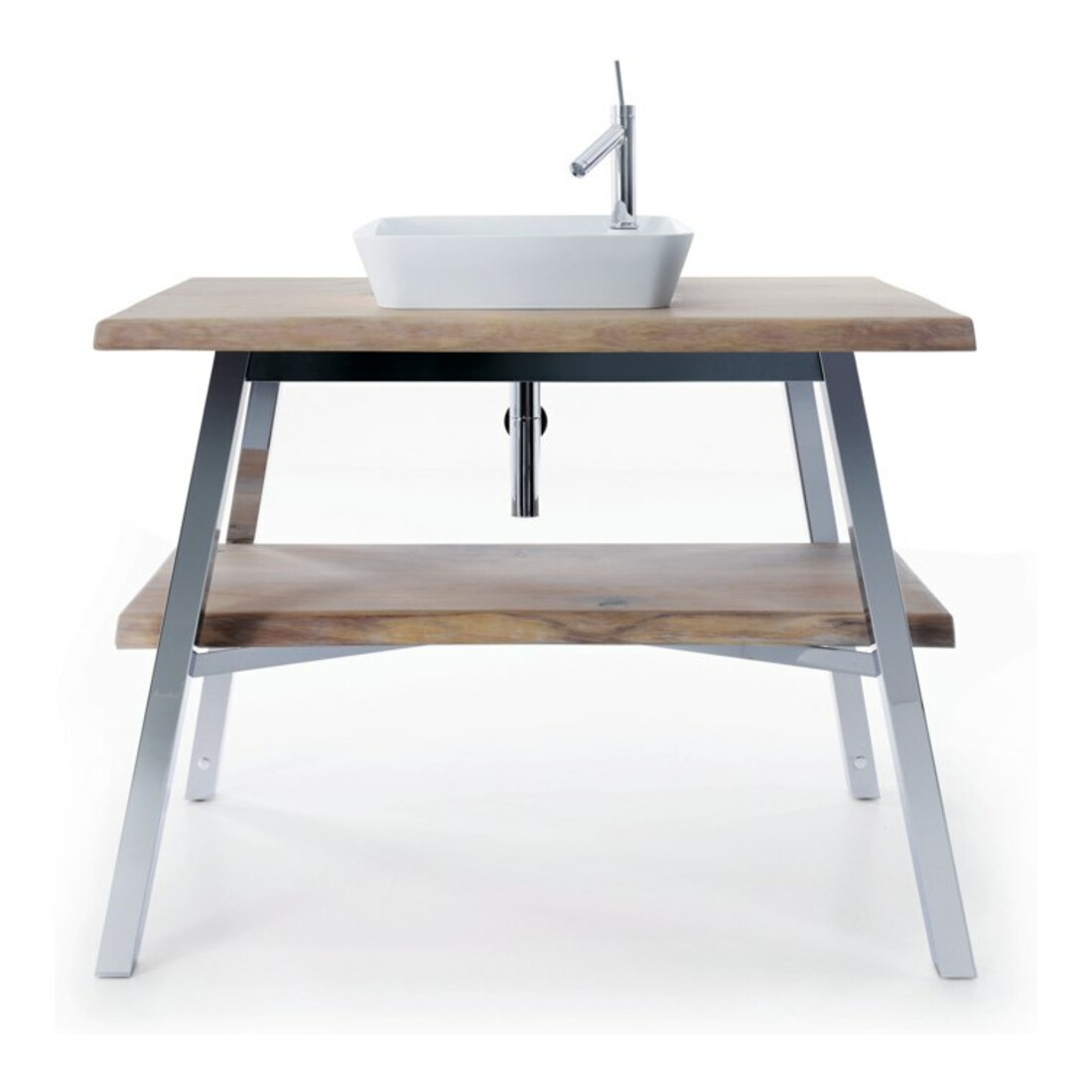 Duravit Vasque à poser Cape Cod 46x46 cm, avec trop-plein, sans robinet, blanc