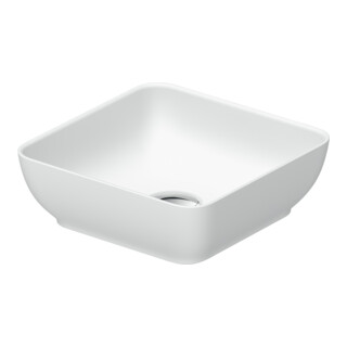 Duravit Vasque à poser DuroCast + Sivida 30x30 cm, blanc mat soyeux