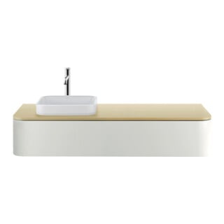 Duravit Vasque à poser Happy D.2 Plus 40x40, fermé, sans robinetterie, blanc