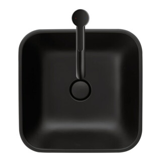 Duravit Vasque à poser Happy D.2 Plus 40x40, gs, s. évac., HLP, anthr. mat