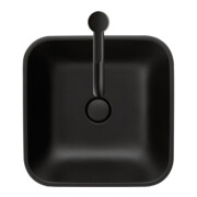 Duravit Vasque à poser Happy D.2 Plus 40x40, gs, s. évac., HLP, anthr. mat