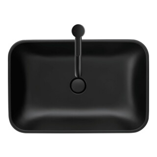 Duravit Vasque à poser Happy D.2 Plus 60x40 cm, gs, s. évac., sup., HLB, anthr. ma