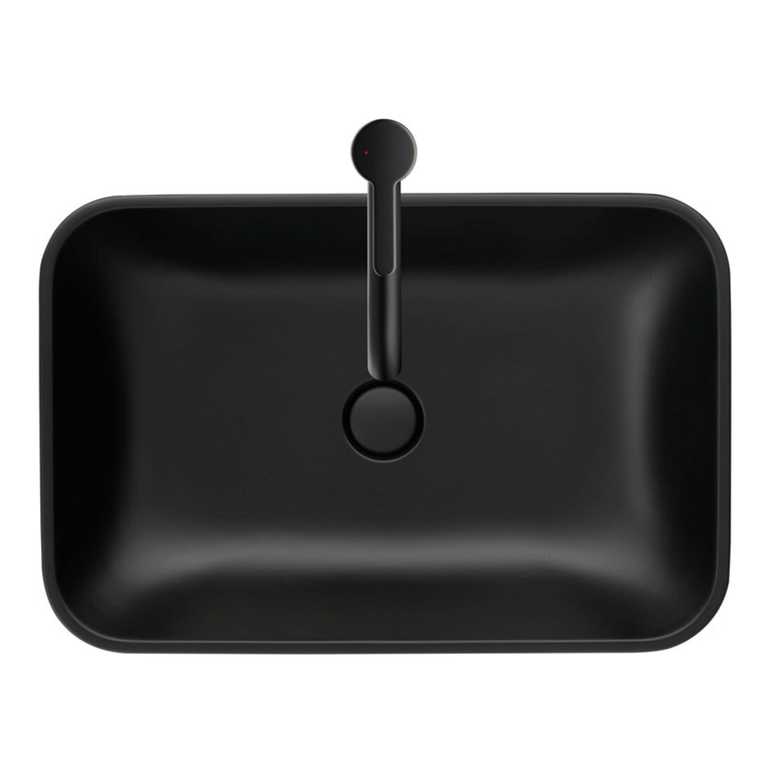 Duravit Vasque à poser Happy D.2 Plus 60x40 cm, gs, s. évac., sup., HLB, anthr. ma