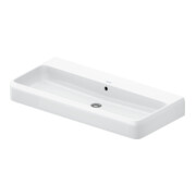 Duravit Vasque à poser Qatego 100x47 cm, blanc, sans trop-plein, avec trou robinet, trop-plein fermé