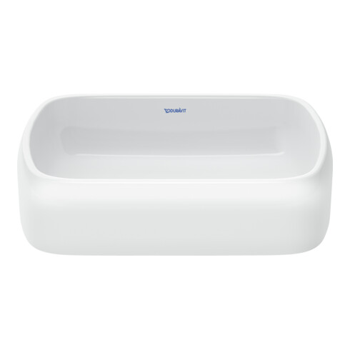 Duravit Vasque à poser Qatego 50x40 cm, blanc brillant, sans trop-plein, sans trou robinet