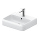 Duravit Vasque à poser Qatego 50x42 cm, blanc brillant, mitigeur haut, fermé-1