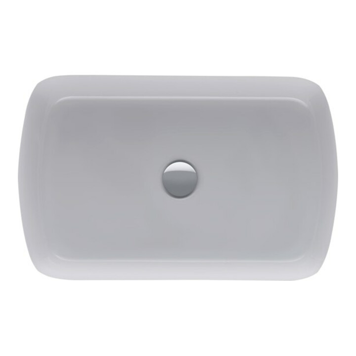 Duravit Vasque à poser Qatego 60x40 cm, blanc brillant, sans trop-plein, sans perçage robinet