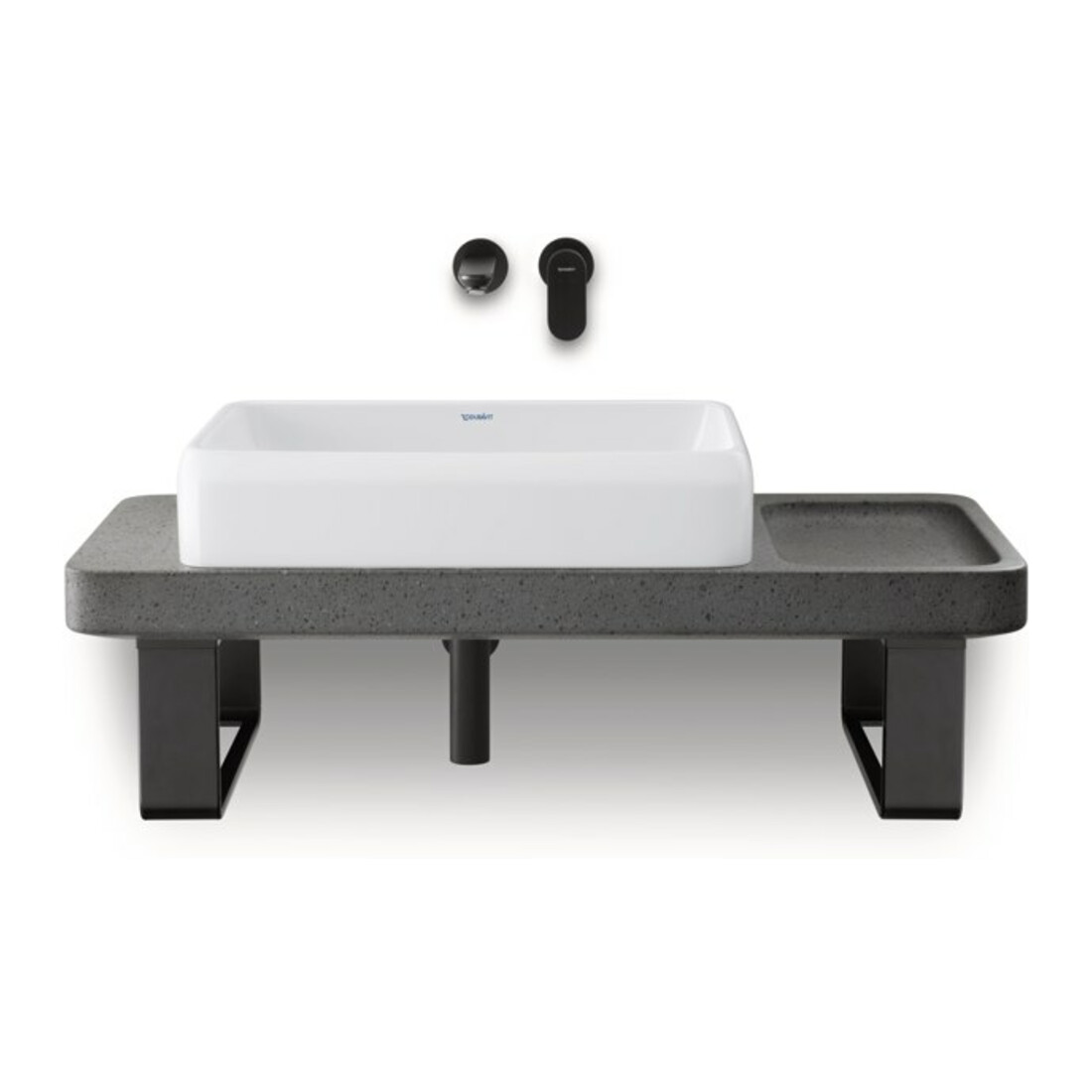 Duravit Vasque à poser Qatego 60x40 cm, sans trop-plein, blanc brillant