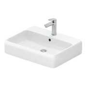 Duravit Vasque à poser Qatego 60x47 cm, blanc brillant, avec trou robinet, trop-plein