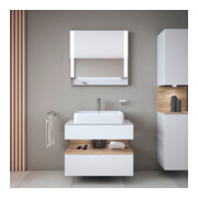 Duravit Vasque à poser Qatego 60x47 cm, blanc brillant, avec trou robinet, trop-plein-2